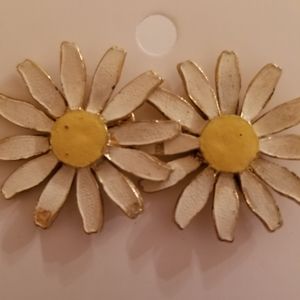 Vintage enamel earrings